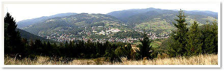 Panorama na Szczawnic z Zaazia.